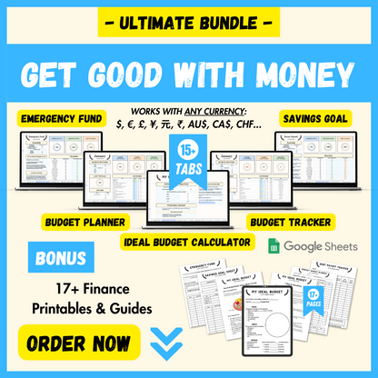 Get Good with Money: Step-by-Step Money Planners & Budget Templates