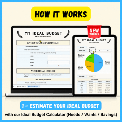 My Ideal Budget - Ideal Budget Calculator, Monthly Budget Planner & Tracker