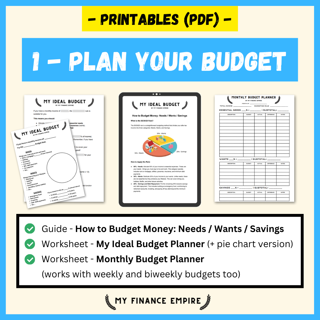 Get Good with Money: Step-by-Step Money Planners & Budget Templates